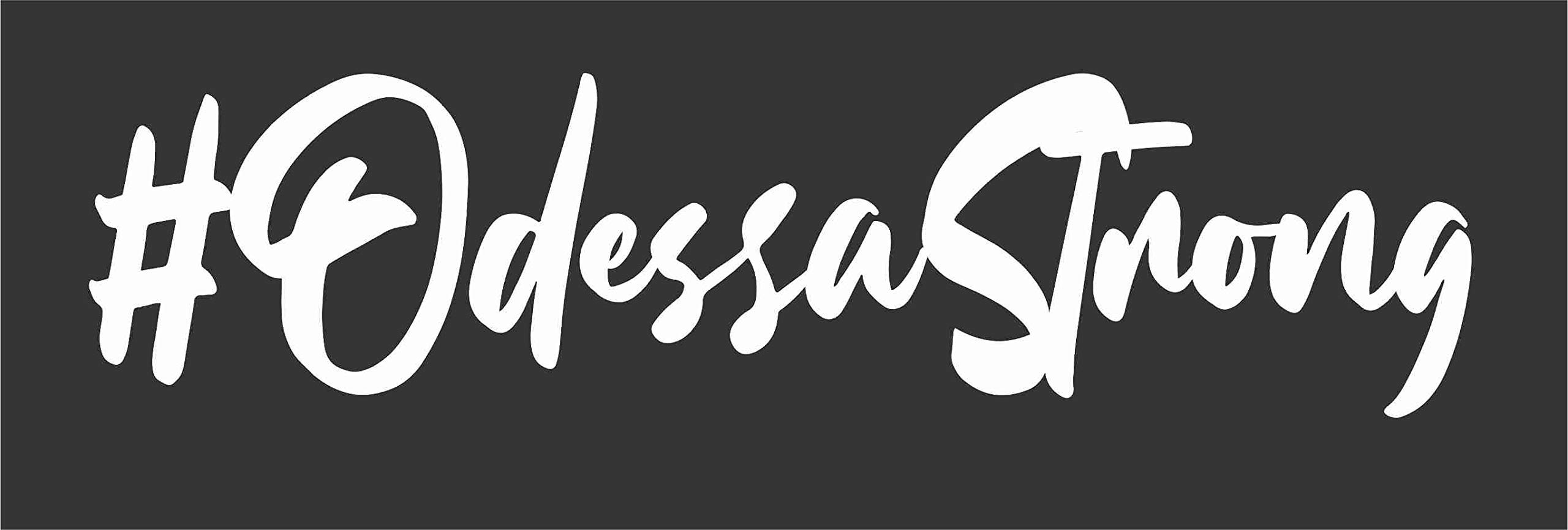 Texas Longhorn State Die Cut Vinyl Decal - Odessa Strong Car Sticker for Windows, Trucks & Vehicles - Show Your School Pride on Campus or Game Day