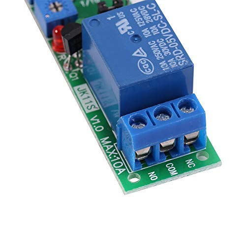 Garosa Adjustable Cycle Timer Relay Module - DC 5V 12V 24V Programmable Delay Switch for Circuit Testing, Fish Tank Intermittent Feeding (0-24 Hours) - Perfect for Home Automation, Aquarium Control & Electrical Projects