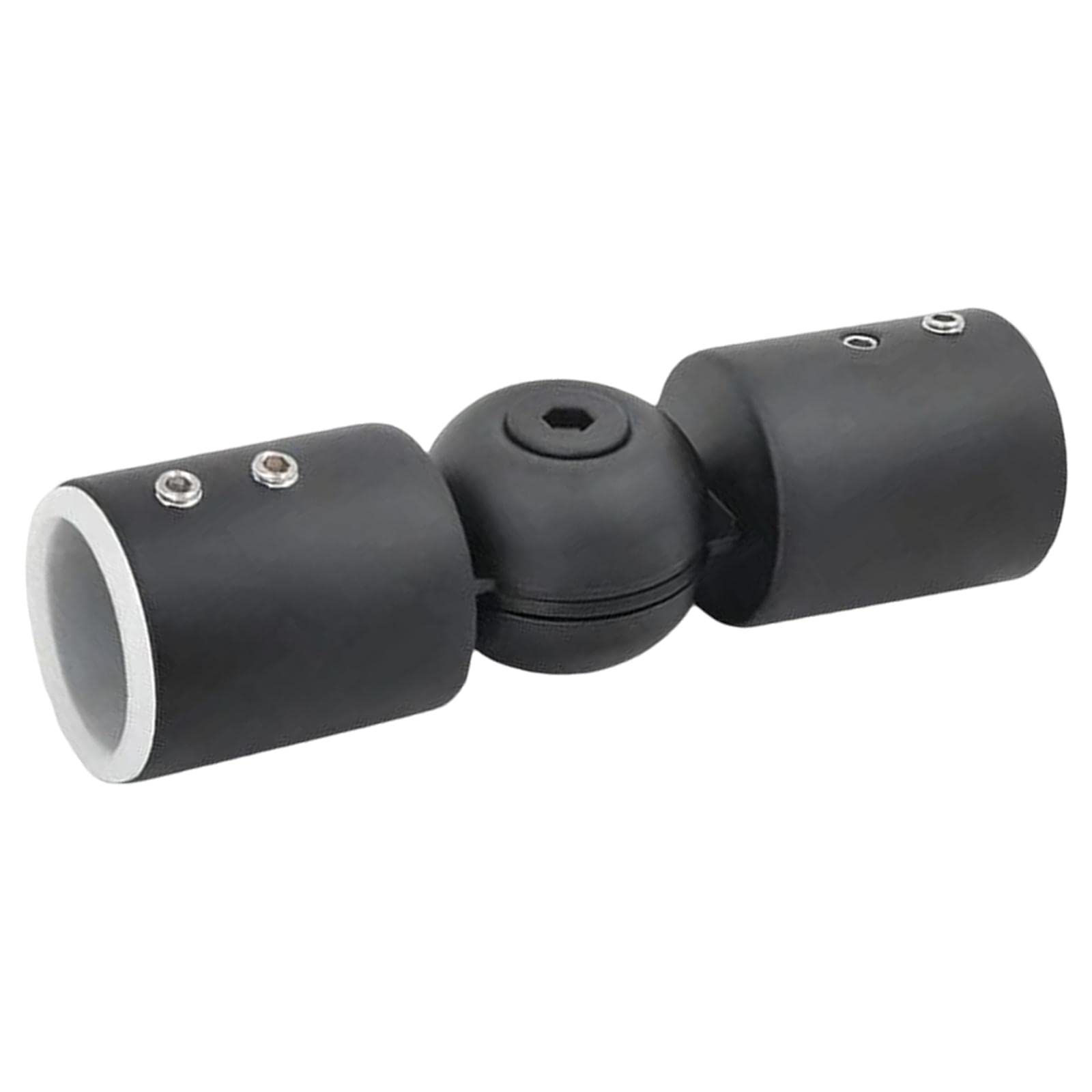 SM SunniMix Heavy Duty Curtain Rod Connector - Bay Window Elbow Bracket for Sturdy Curtain Rods, Black | Perfect for Bay Windows, Living Rooms & Bedrooms