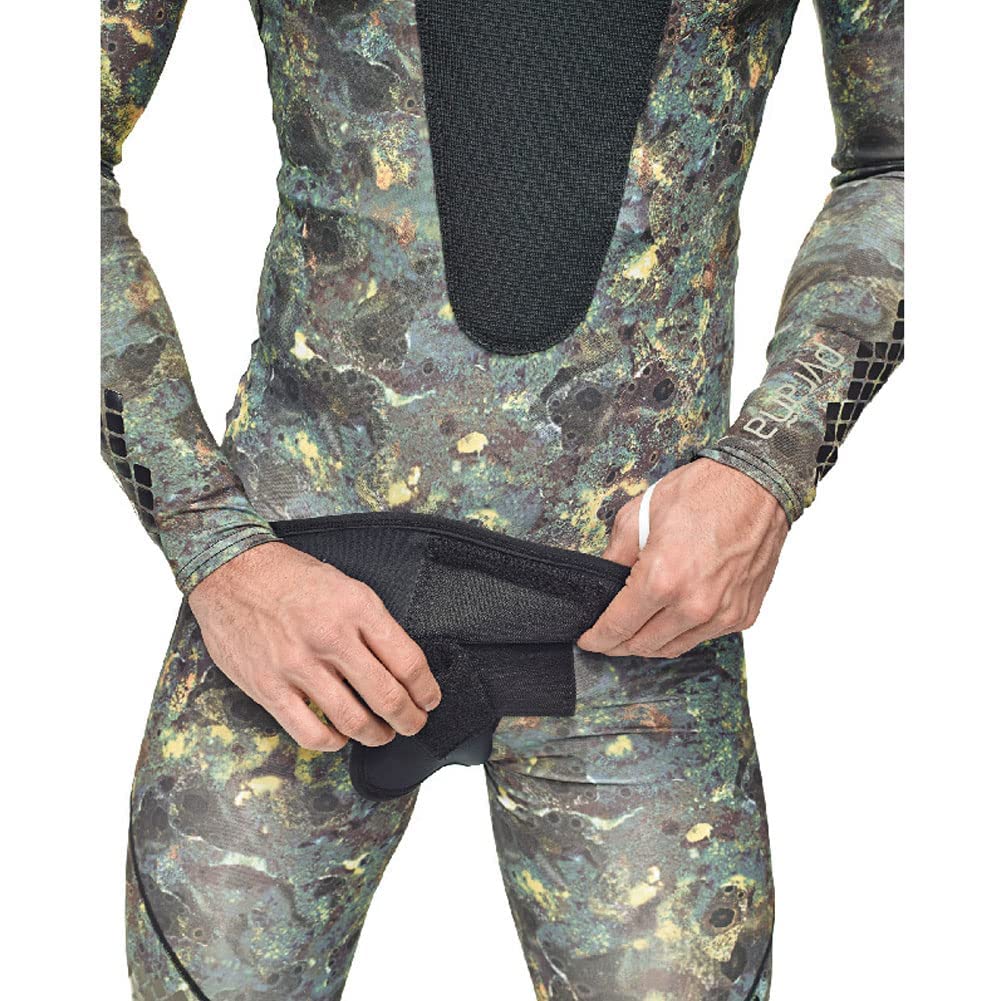 Seac Pirana 2 Piece Freediving Wetsuit for Men & Women - Comfortable Neoprene Scuba Diving Suit for Spearfishing, Snorkeling & Cold Water Swimming