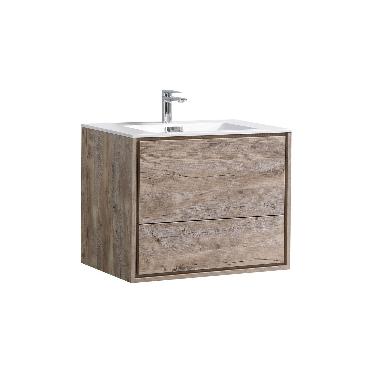 KubeBath 30 Inch Modern Wall Mount Bathroom Vanity - Sleek Design, Multiple Color Options | Perfect for Small Bathrooms, Powder Rooms & Contemporary Homes