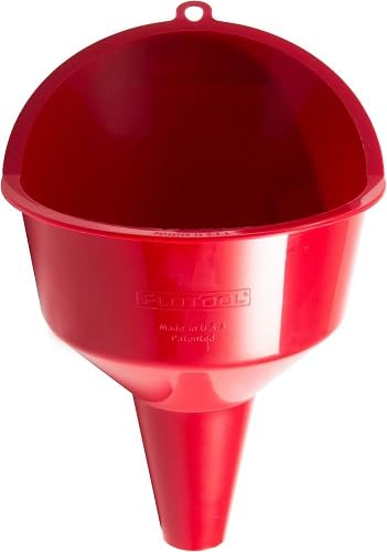 Hopkins 10714WR FloTool Super Quick Fill Funnel with Ring - Fast & Easy Fluid Transfer for Cars, Trucks & Motorcycles - Ideal for Oil Changes & Coolant Refills