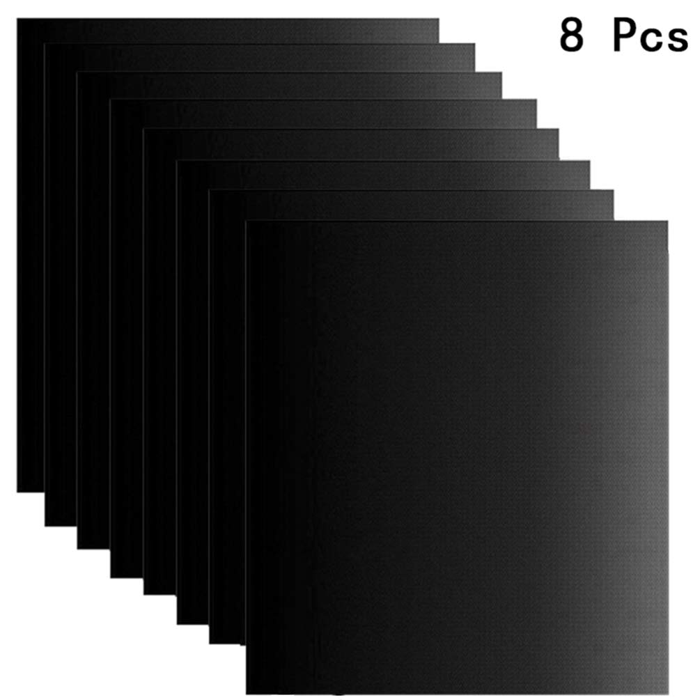 DOITOOL 8-Piece Non-Stick Silicone Baking Mat Set - Heat-Resistant Oven Liner, Grill Mat for Cooking, Roasting & Baking - Perfect for Cookies, Pastries, Pizza & BBQ (13x16 Inch)
