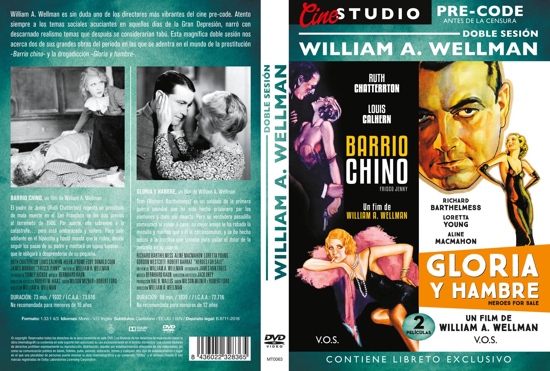 Frisco Jenny & Heroes for Sale DVD - William A. Wellman Double Feature for Movie Collectors