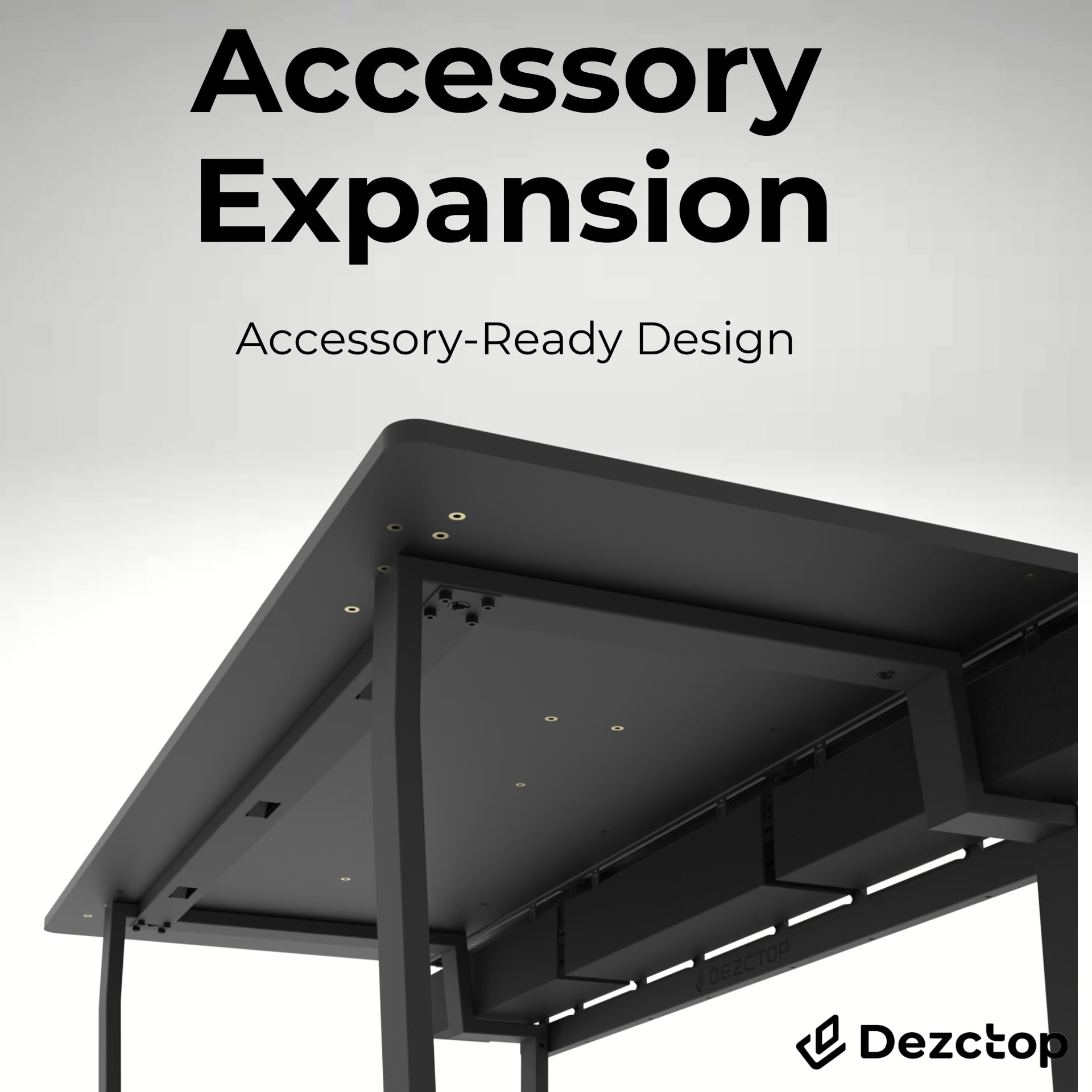 DEZCTOP Bifrost 160 63W x 28D Gaming Computer Desk with Shelves & Pegboard - Large Workstation for PC Gaming & Home Office - Built-in Cable Management, Stainless Steel Frame (Black) - Perfect for Esports, Streaming & Remote Work Setup