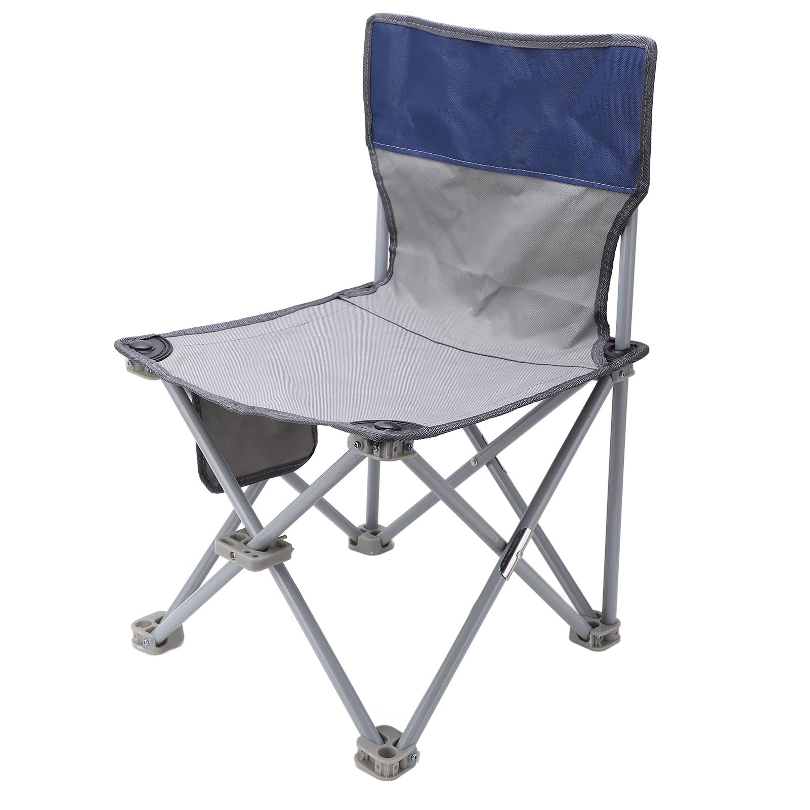 Portable Folding Chair with Oxford Cloth Cushion & Stainless Steel Frame - Heavy Duty Fishing Chair for Beach, Camping, Balcony, Outdoor Activities
