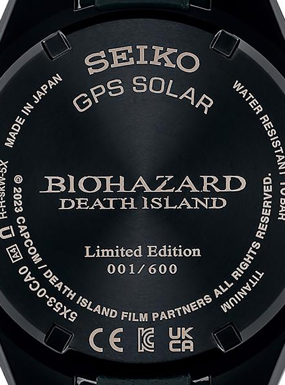 SEIKO ASTRON NEXTER Biohazard Death Island Limited Edition SBXC131 - Leon S. Kennedy Collaboration Watch | Made in Japan JDM | Perfect for Collectors & Resident Evil Fans
