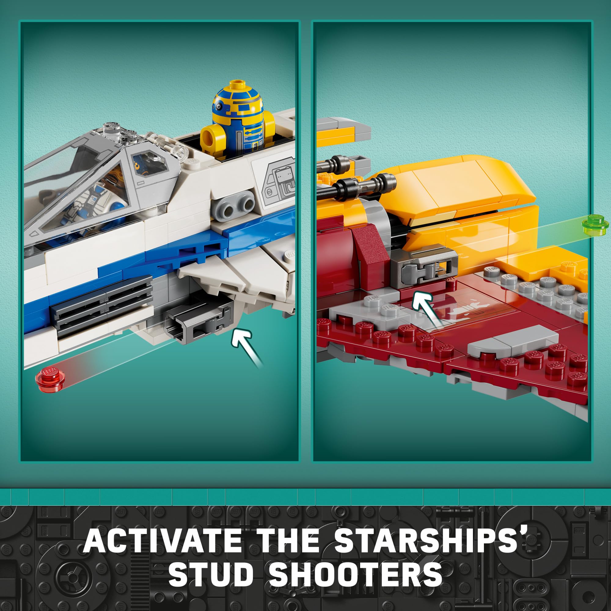 LEGO Star Wars Ahsoka New Republic E-Wing vs. Shin Hati's Starfighter 75364 Building Set | Based on Ahsoka TV Series | Includes 5 Star Wars Minifigures | Perfect for Star Wars Fans, Collectors & Creative Play | Great Gift for Kids & Adults | Space Battle Roleplay & Display Piece