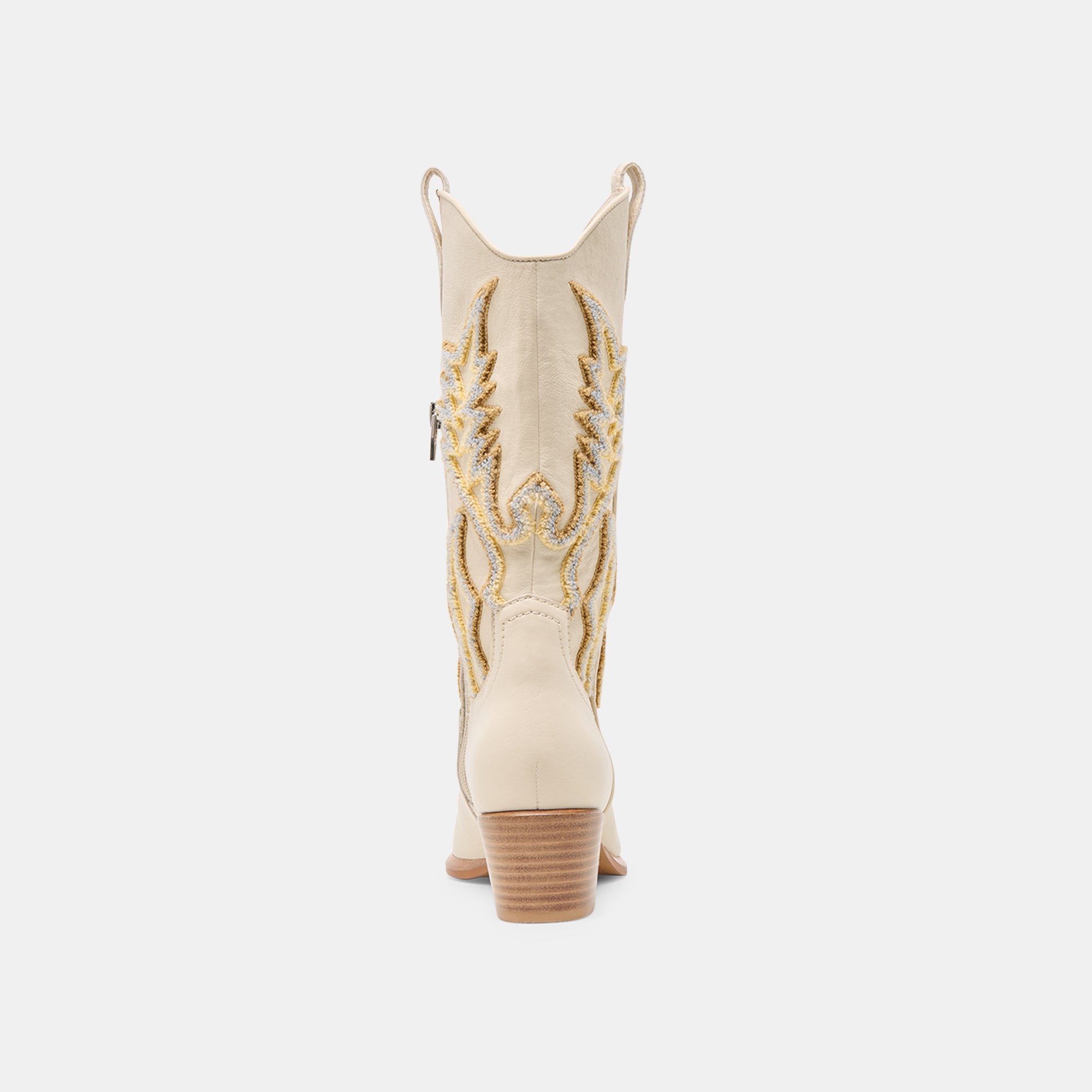 VILA BOOTS IVORY LEATHER - Women's Fashion Ankle Boots for Casual Wear & Outdoor Activities | Comfortable & Stylish Footwear for Fall & Winter Seasons