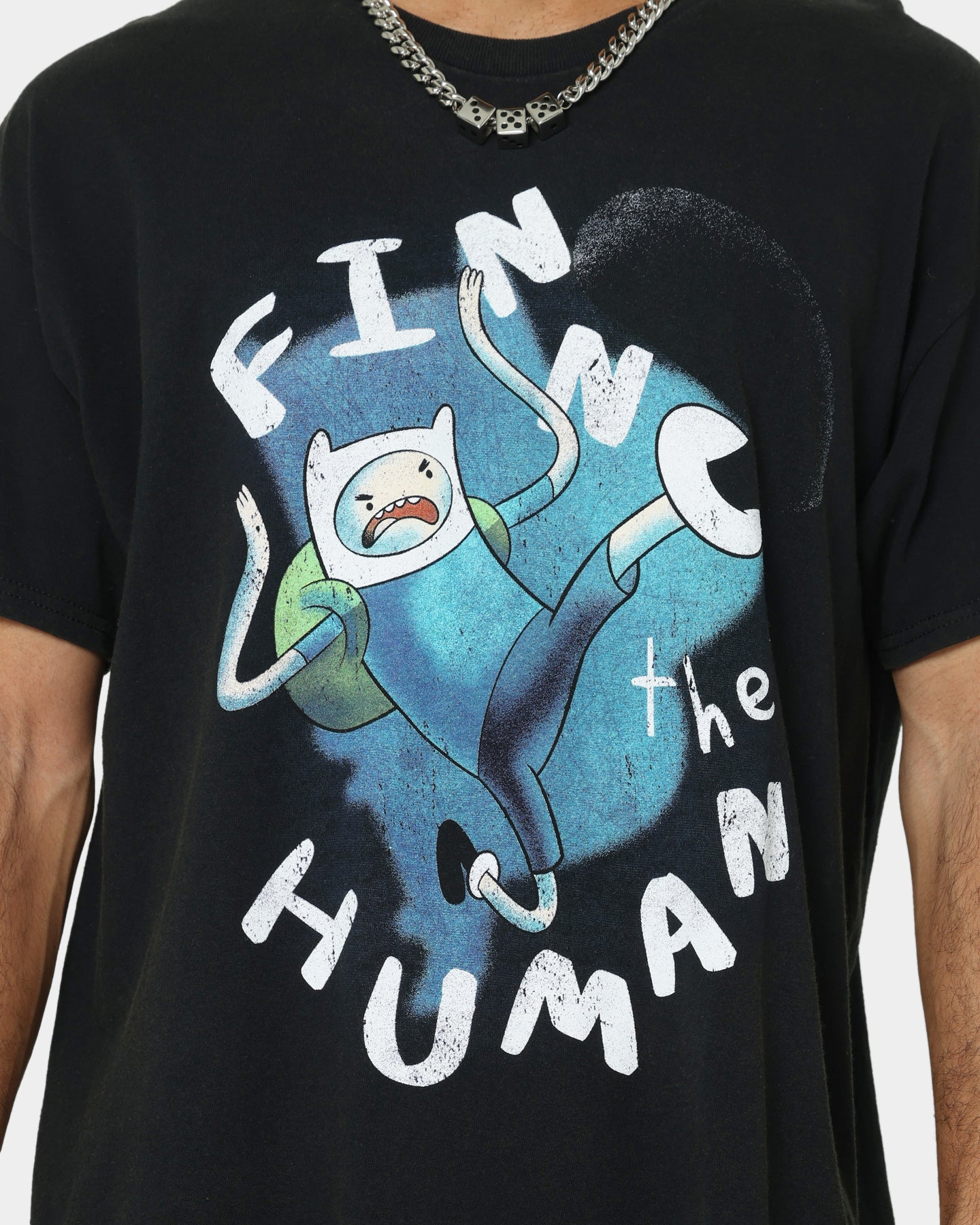 Vintage Adventure Time Finn The Human T-Shirt - Black Wash Retro Graphic Tee for Men & Women | Perfect for Cosplay, Casual Wear & Fan Gifts