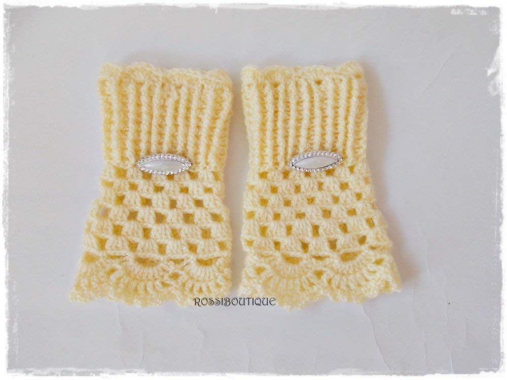Warm Crochet Fingerless Gloves for Women & Men - Handmade Knitted Winter Gloves - Perfect for Typing, Driving & Outdoor Activities
