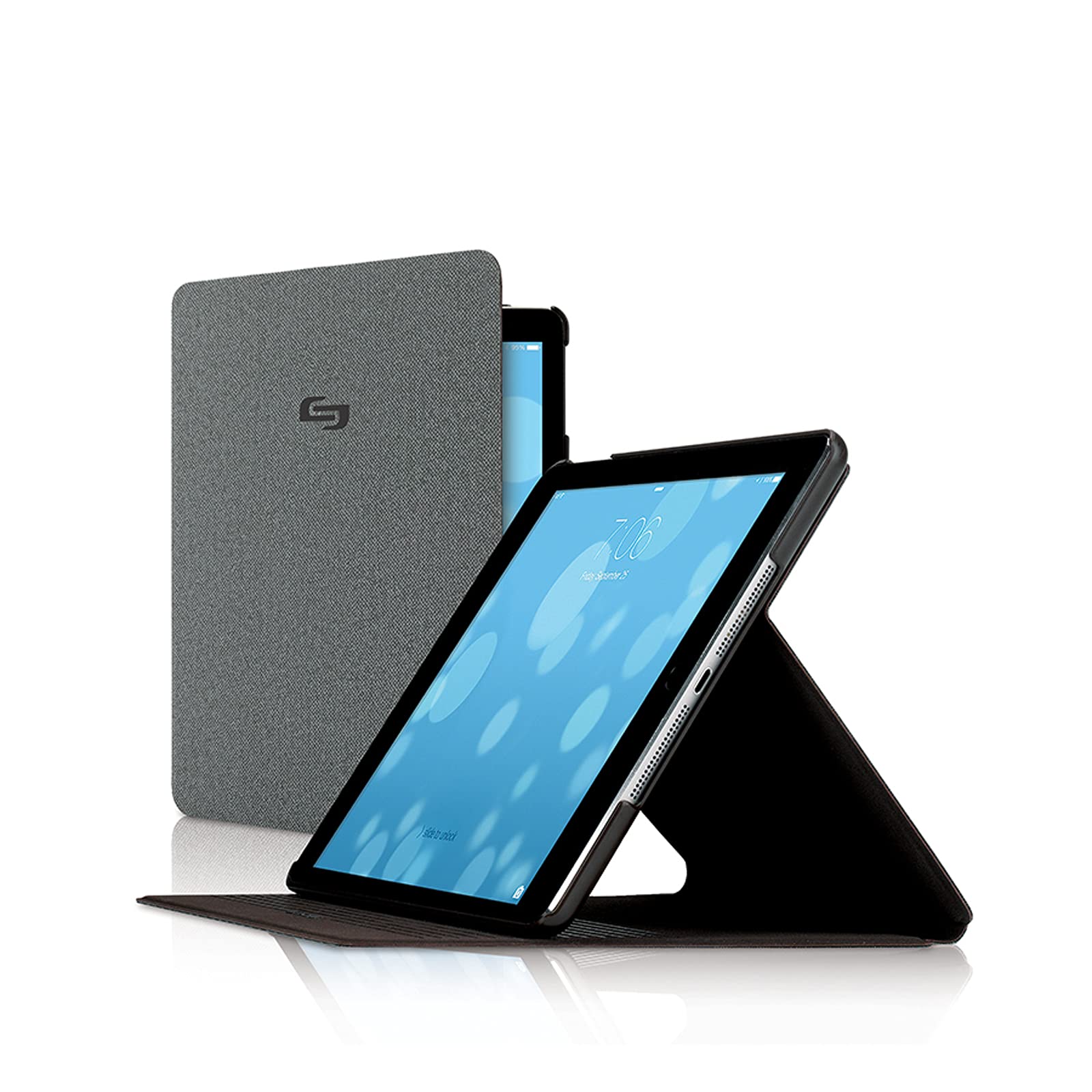 Solo New York Thompson iPad Air Slim Case - Lightweight Protective Cover for iPad Air (Grey) | Perfect for Work, Travel & Everyday Use