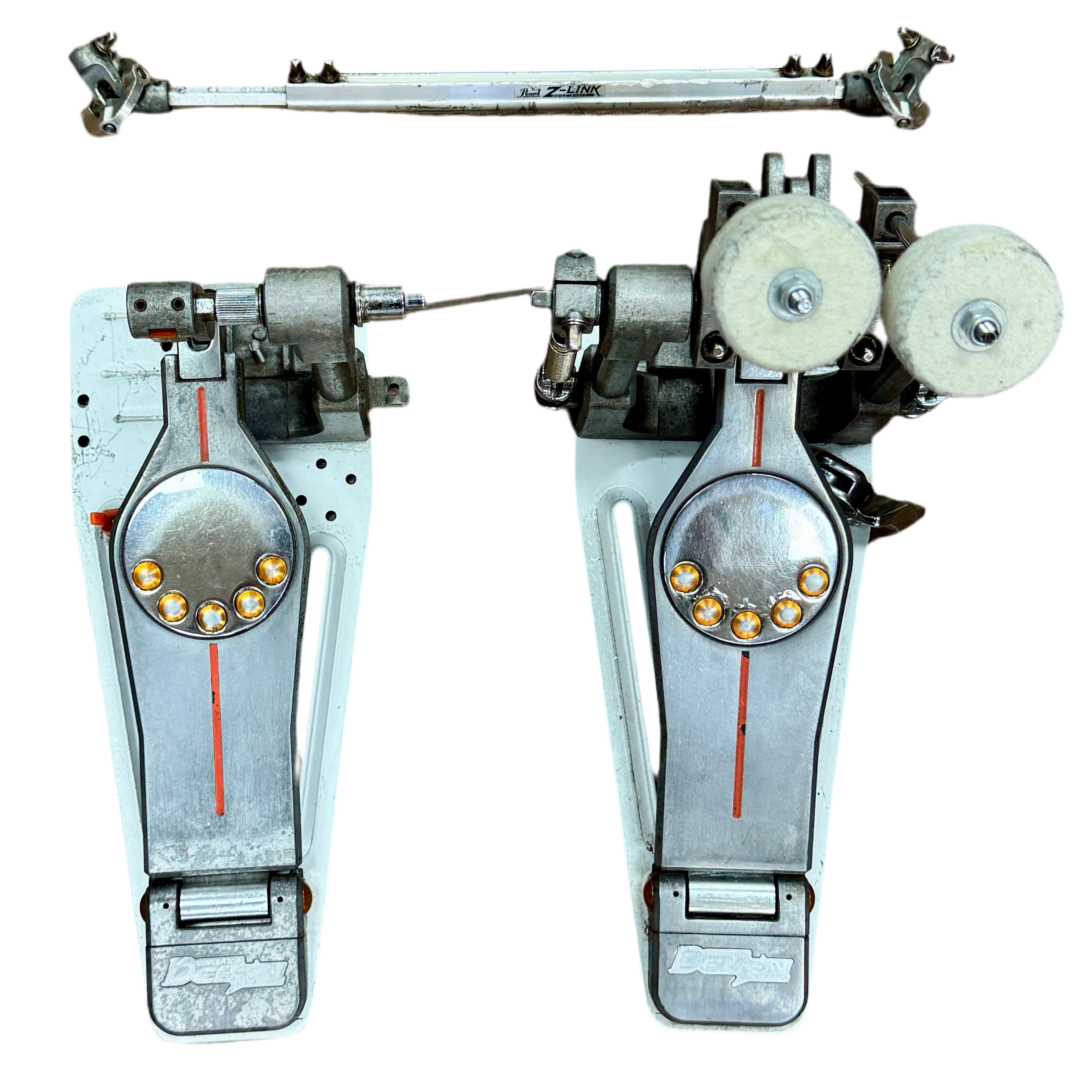 Pearl Demon Drive Double Bass Drum Pedal (P3002D) - Professional Drum Kit Accessory for Heavy Metal and Rock Drummers - Perfect for Live Performances and Studio Recording