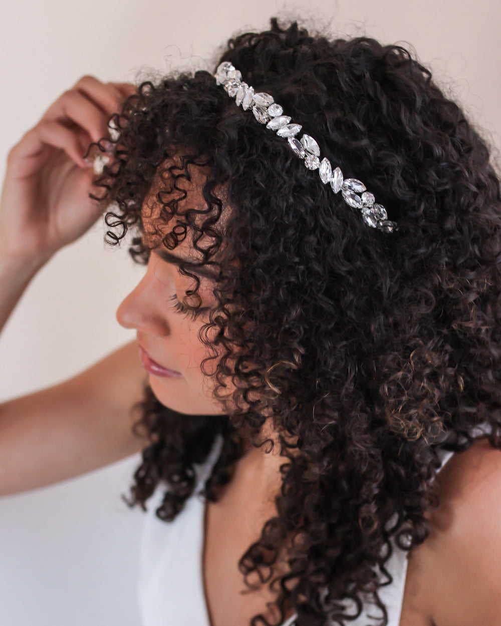 Nora Crystal Headband for Women - Elegant Rhinestone Hair Accessory for Weddings, Parties & Special Occasions