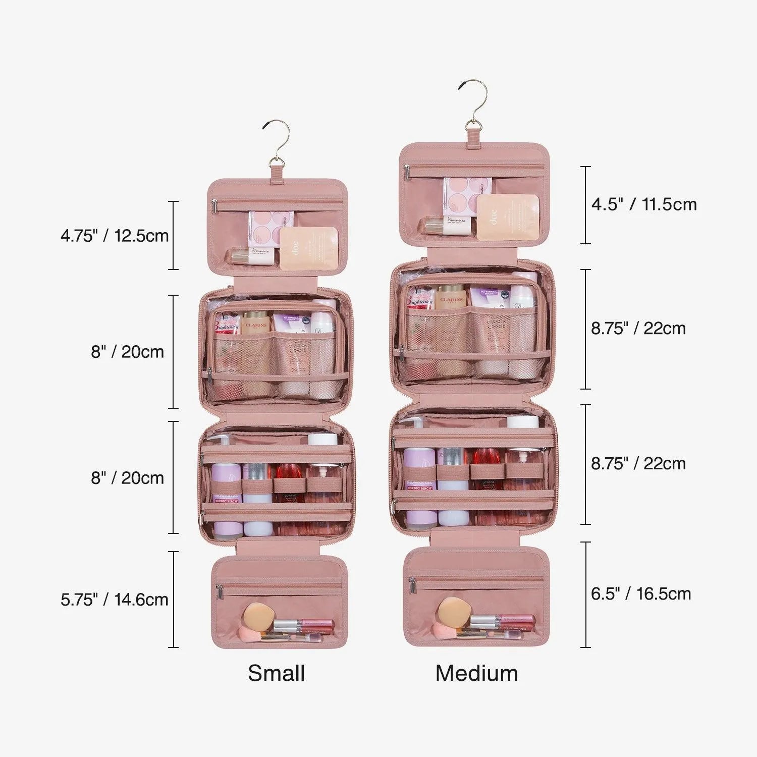 SpaceSaver Toiletry Bag - Waterproof Hanging Travel Cosmetic Organizer for Men & Women - Perfect for Camping, Gym, Business Trips & Vacation