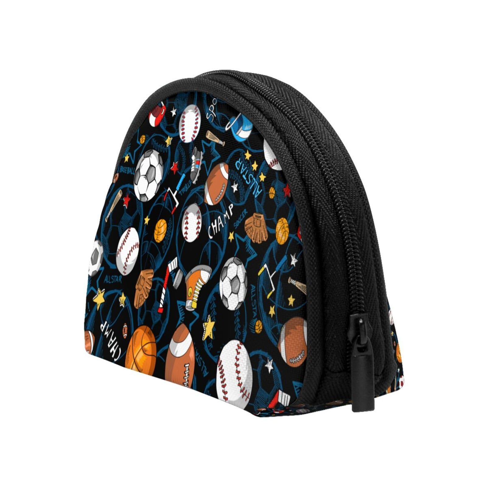 Neoprene Coin Purse & Change Pouch - Lightweight Travel Wallet for Cash, Coins & Cards - Perfect for Gym, Sports & Outdoor Activities (Compatible with Hockey, Soccer, Basketball, Baseball & Football) - Ideal for Travel, Shopping & Everyday Use