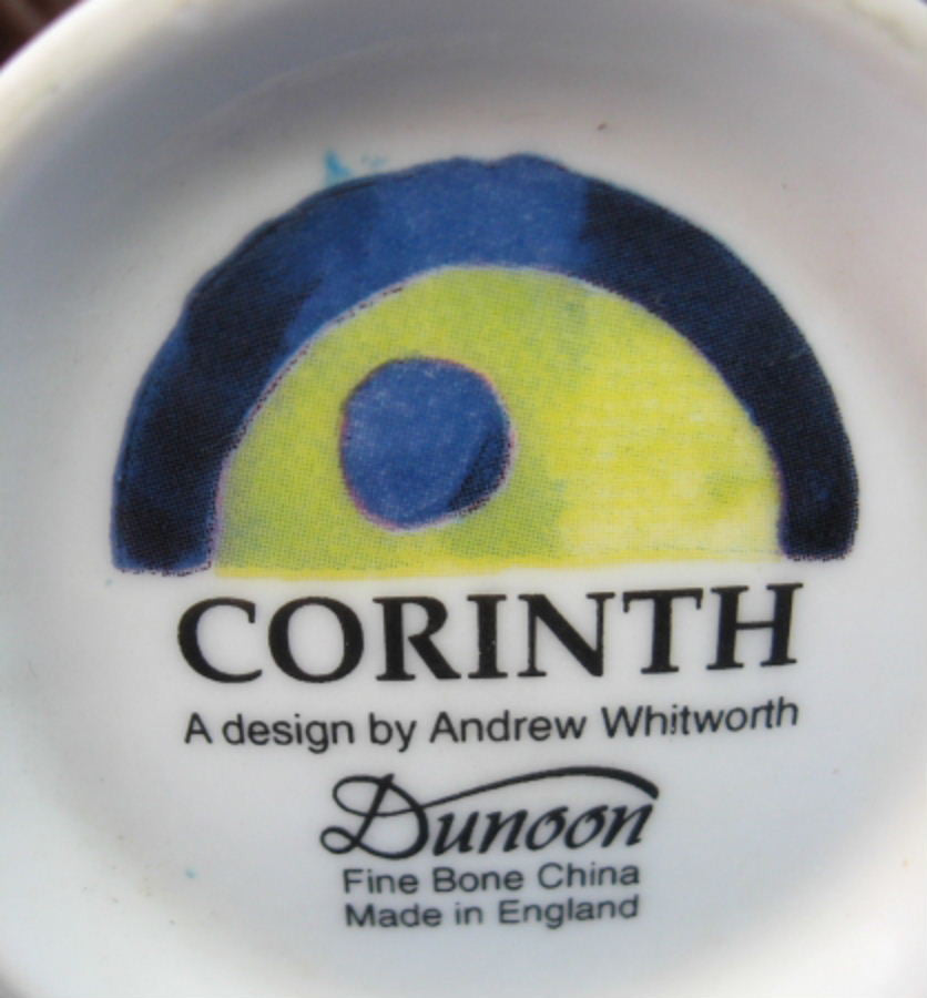 Dunoon Corinth Andrew Whitworth English Bone China Tea Mug - Elegant 2006 Collectible Ceramic Cup for Afternoon Tea, Gifts & Home Decor