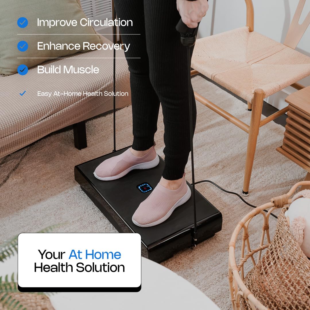 Kryn Vibration Plate Exercise Machine - Whole Body Workout Platform for Weight Loss & Home Fitness | Perfect for Home Gym, Physical Therapy & Muscle Recovery
