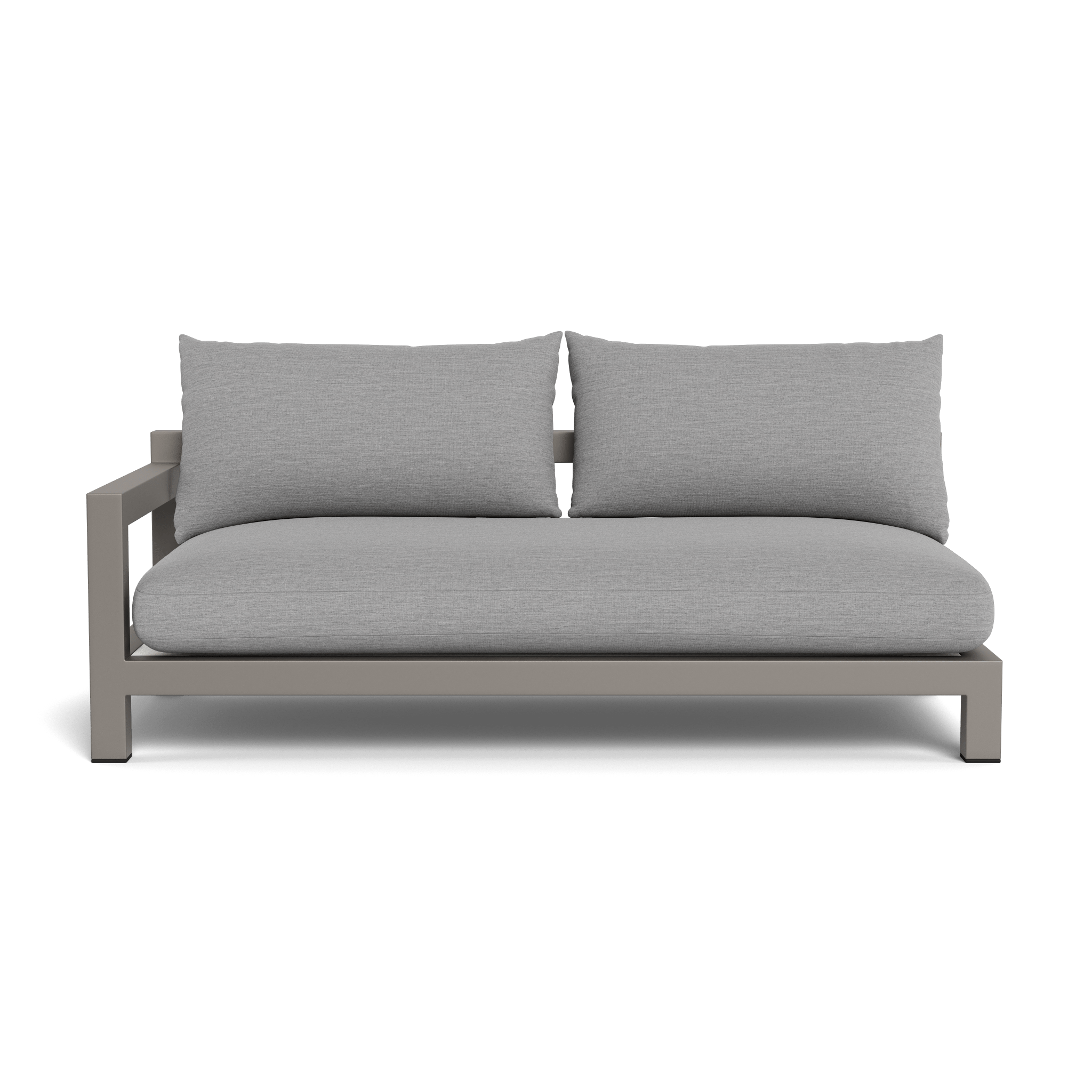 Pacific Aluminum 2-Seat 1-Arm Outdoor Patio Bistro Set - Perfect for Small Balconies, Gardens & Cafe Style Dining