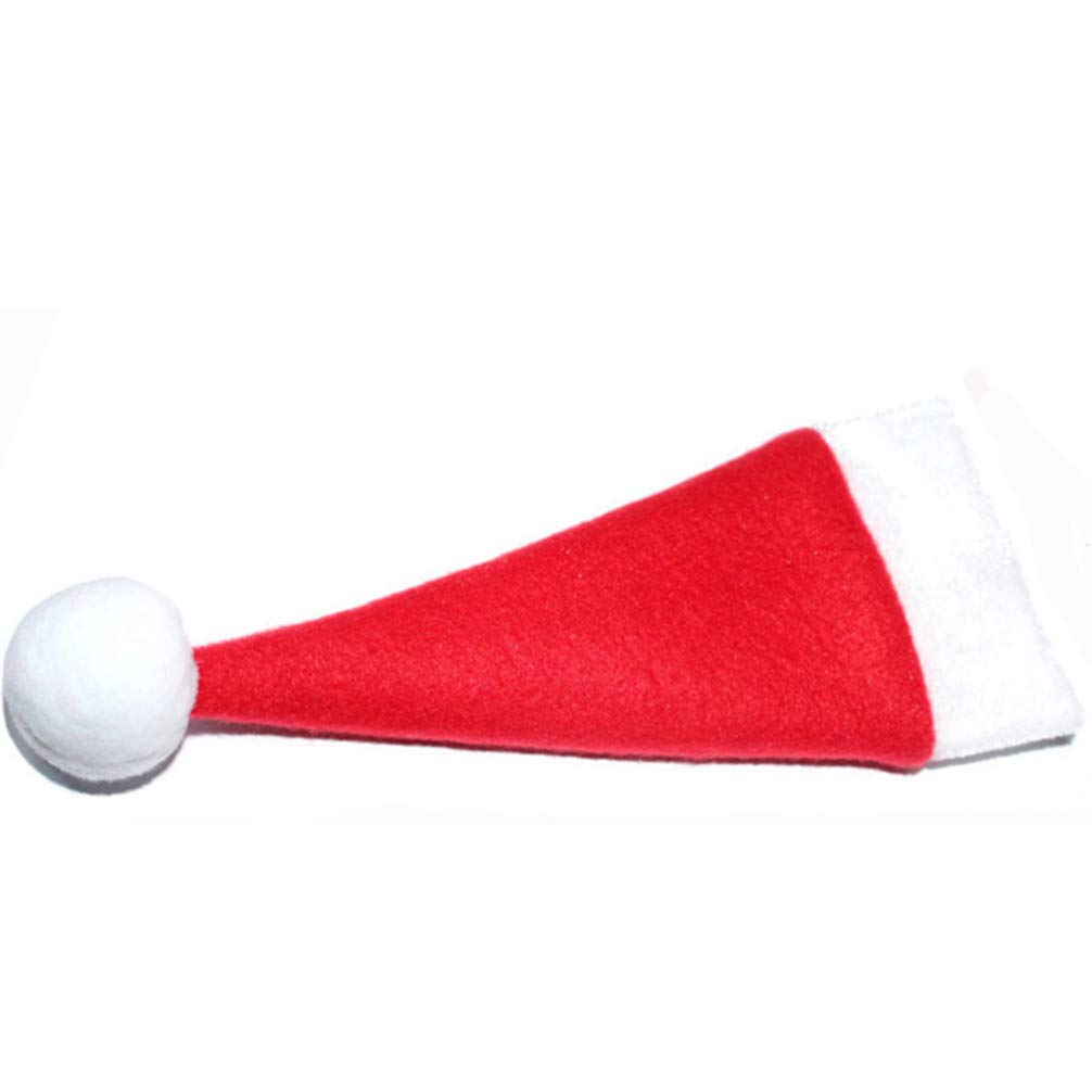 20pcs Christmas Santa Hat Silverware Holders - Festive Knife Fork Spoon Cutlery Bags for Holiday Party Table Decor (18x7cm) | Perfect for Xmas Dinner, Family Gatherings & Festive Home Decorations