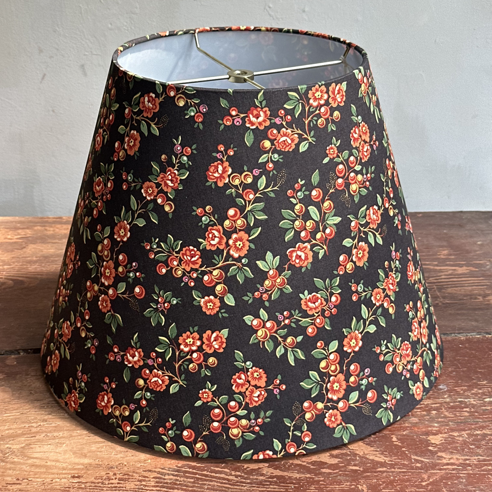 Custom Barbarian Decor Serafane Black Lampshade - Unique Gothic Home Lighting for Living Room, Bedroom & Office Decor