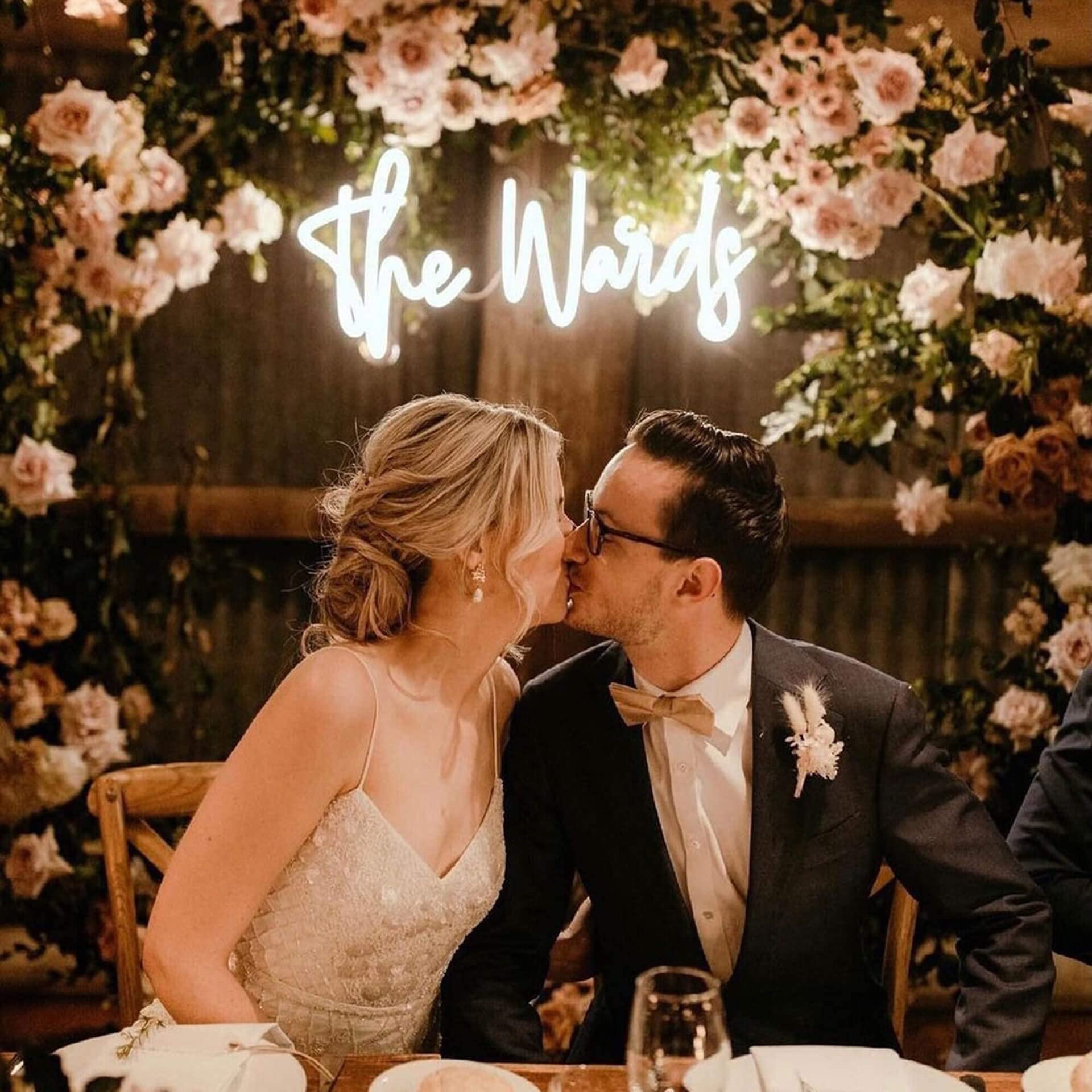 Custom Wedding Neon Sign - Personalized Bar Sign for Indoor Decor - Choose Any Font, Color, Shape & Design | Perfect for Weddings, Home Decor, Bars & Restaurants