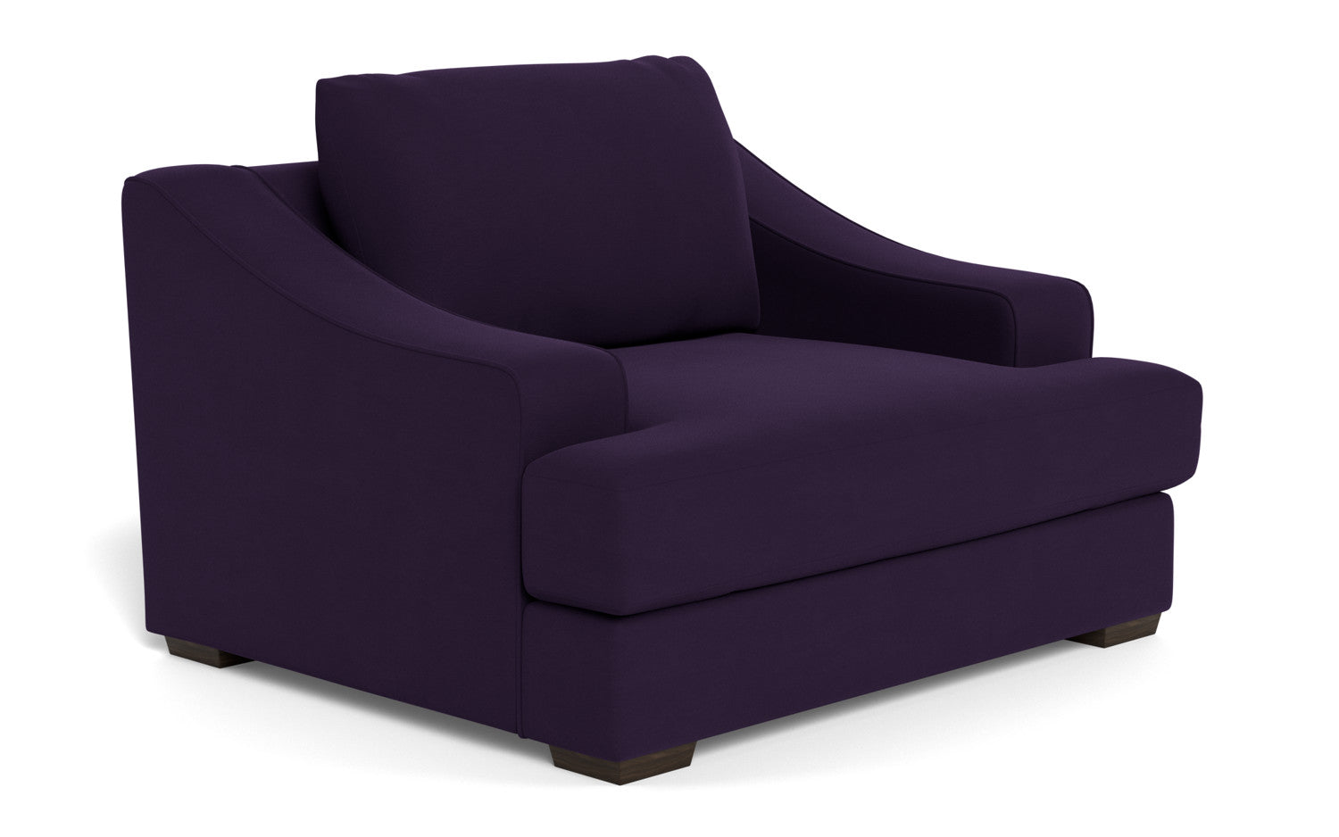 Austonian 56 Arm Chair - Modern Accent Chair with Upholstered Seat & Wooden Legs for Living Room, Bedroom, or Office - Comfortable Lounge Chair for Relaxing & Reading