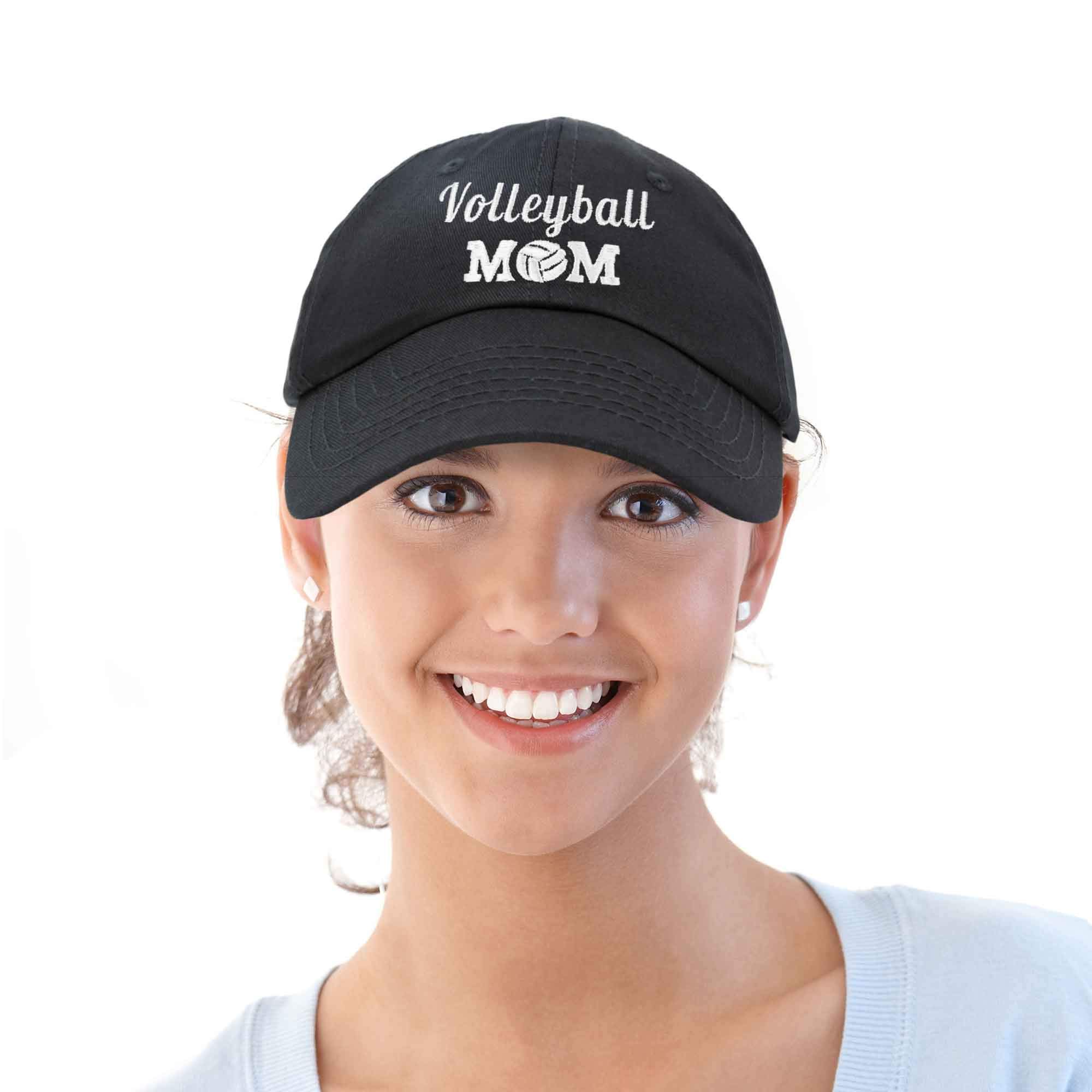 DALIX Volleyball Mom Hat - Premium Cotton Baseball Cap for Women - Comfortable & Stylish Sports Hat for Moms, Players & Fans - Perfect for Games, Practice & Outdoor Activities