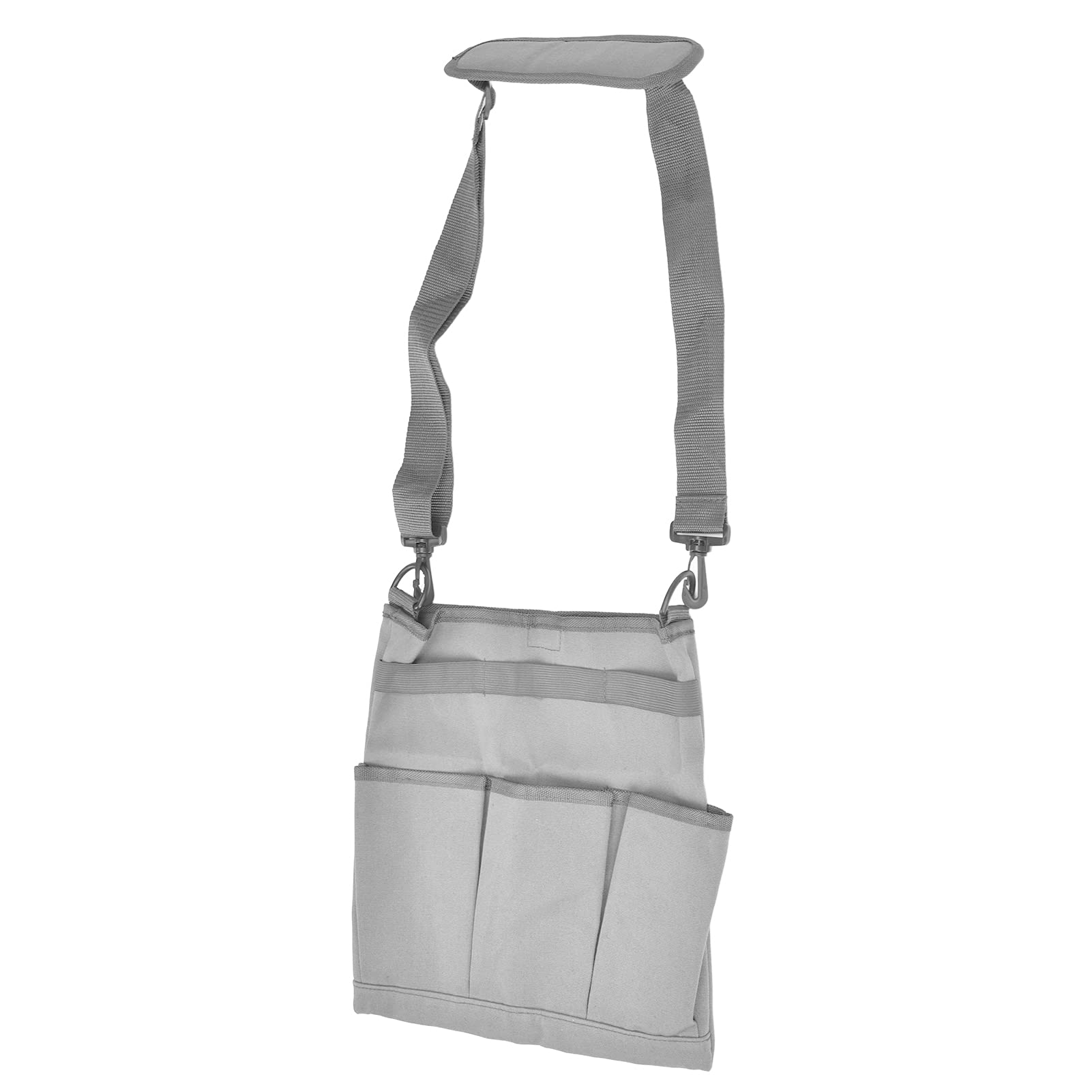 **Shanrya Waterproof Crossbody Gardening Tool Bag - Large Capacity Organizer for Seeds, Fertilizers & Garden Tools (Grey) - Perfect for Outdoor Planting, Landscaping & Yard Work**
