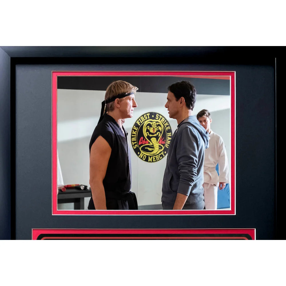 Ralph Macchio Signed Cobra Kai Movie Car License Plate - Framed BAS Autographed Karate Kid Memorabilia - Perfect for Home Theater Decor, Man Cave Display & Movie Fan Gift