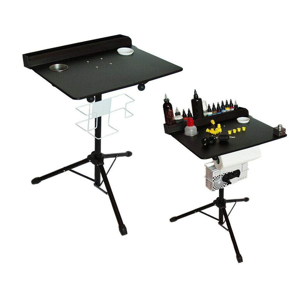 Portable Adjustable Tattoo Workstation with Salon Tray - Professional Tattoo Tripod Stand for Artists & Beauty Salons | Ideal for Tattoo Studios, Drawing Equipment & Mobile Tattoo Services