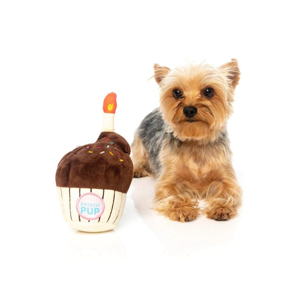 Birthday Cake Dog Plush Toy - Cute Stuffed Animal for Kids & Collectors | Perfect for Birthday Gifts, Party Decorations & Cuddling