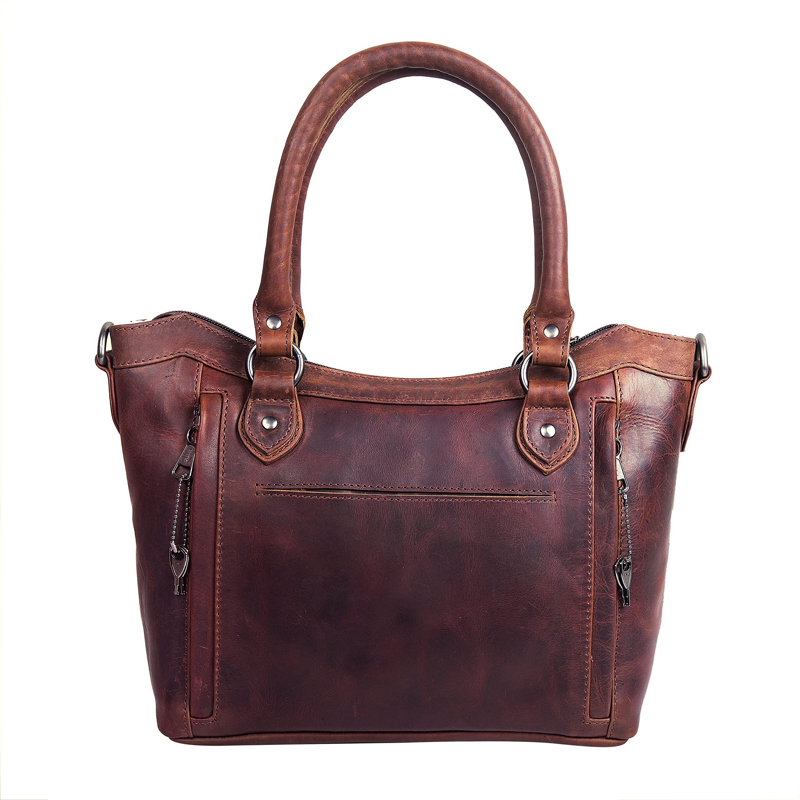 Stylish Carry Sadie Satchel - Spacious Crossbody Shoulder Bag with Universal Gun Holster & Secure Locking Zippers | Perfect for Travel, Work & Everyday Use