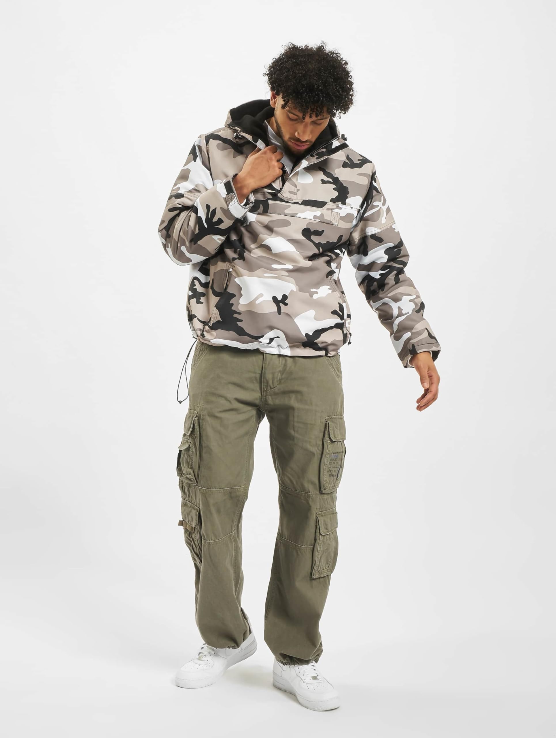 4XL Urban Windbreaker Jacket for Men - Lightweight Water-Resistant Outdoor Sports Coat for Hiking, Running & Travel