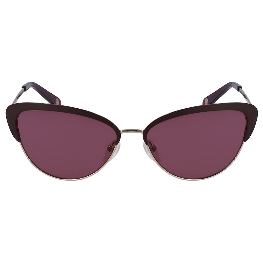 Nine West NW 128 S 515 Plum Sunglasses for Women - UV Protection Fashion Shades for Outdoor, Driving & Beach Vacations