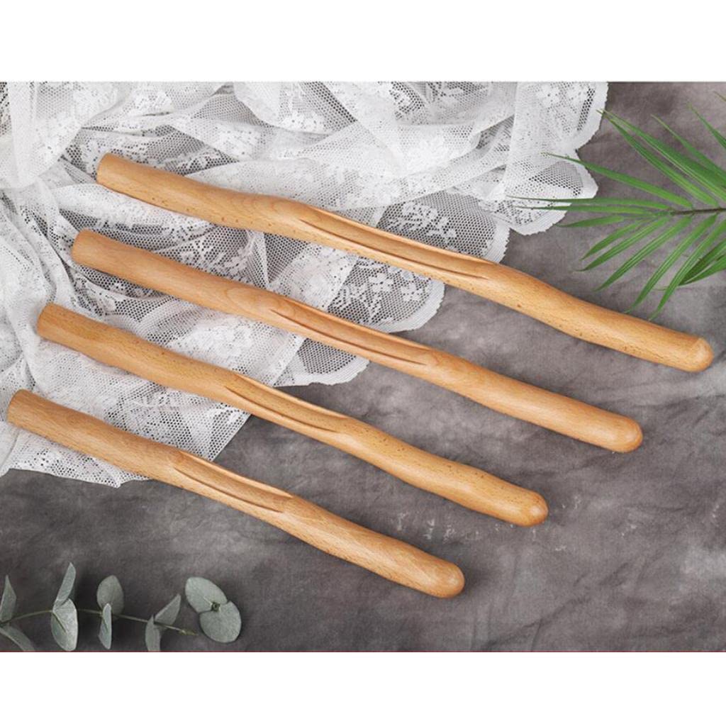 Pistro Wooden Scraping Stick - 43cm Muscle Massage Tool for Back, Neck & Shoulder Pain Relief - Perfect for Home Use, Physical Therapy & Sports Recovery