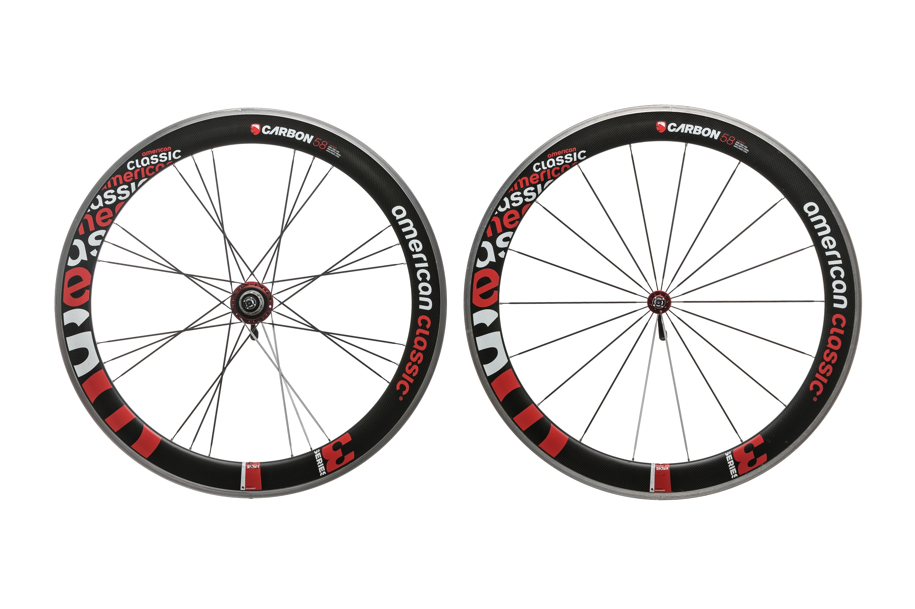 American Classic 58 Carbon/Alloy Clincher 700c Wheelset - Lightweight Road Bike Wheels for Racing & Performance Cycling | Perfect for Road Racing, Triathlons & Training