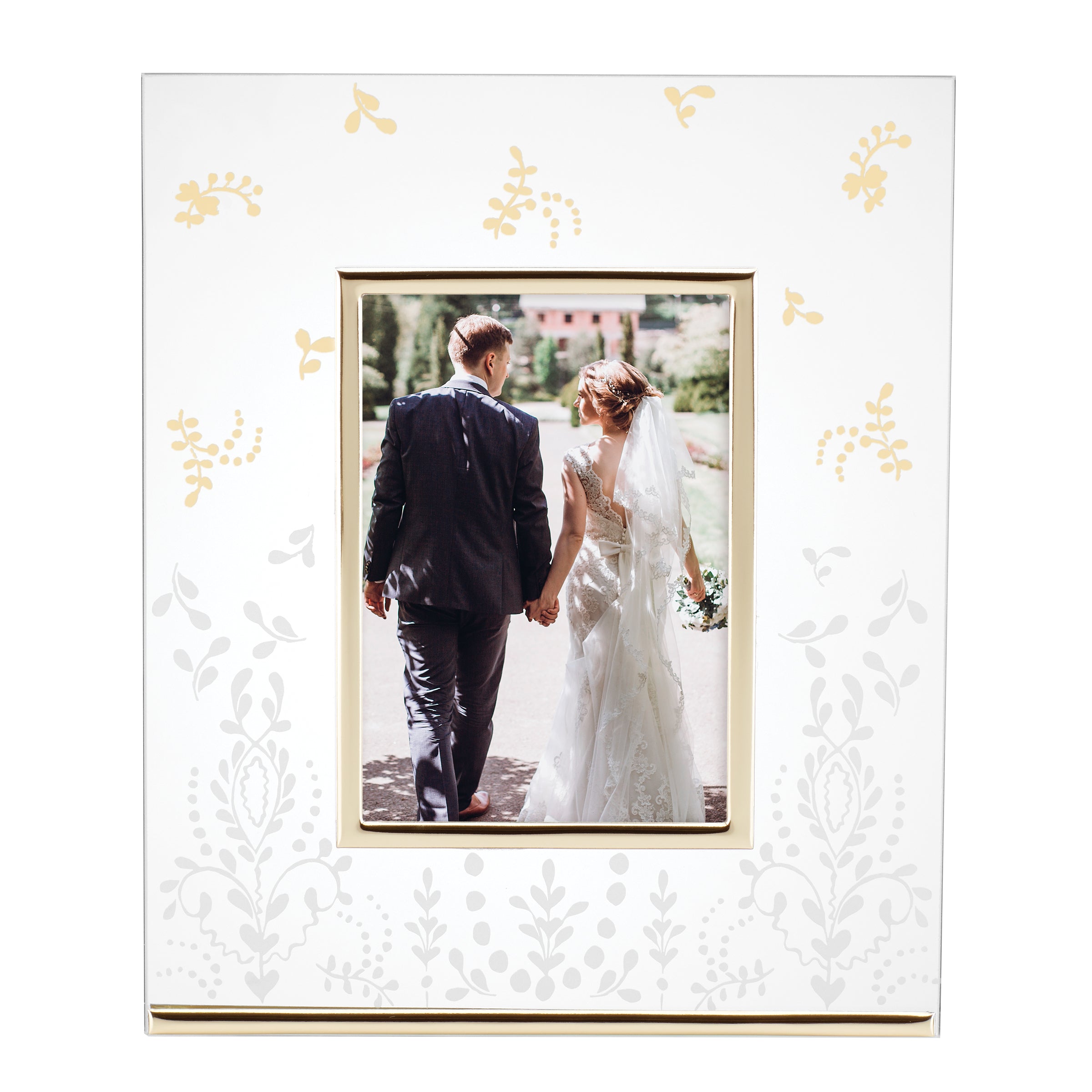 Opal Innocence Flourish 5x7 Picture Frame - Elegant Home Decor for Photos, Wall Display & Gift Giving