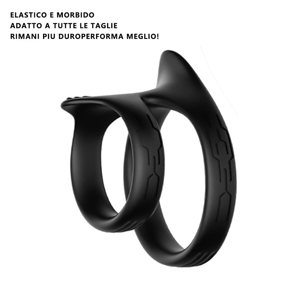 Premium Cock Ring Set for Men - 4 Sizes Soft Silicone Penis Rings for Stronger Erections & Longer Lasting Pleasure - Couples Sex Toys for Enhanced Intimacy & Time Delay - Perfect for Romantic Nights & Spicing Up Your Sex Life