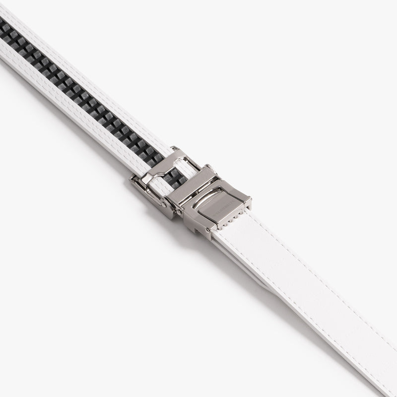Slim White Belt for Women & Men - Adjustable Waist Strap for Jeans, Pants & Dresses | Fashion Accessory for Casual & Formal Outfits