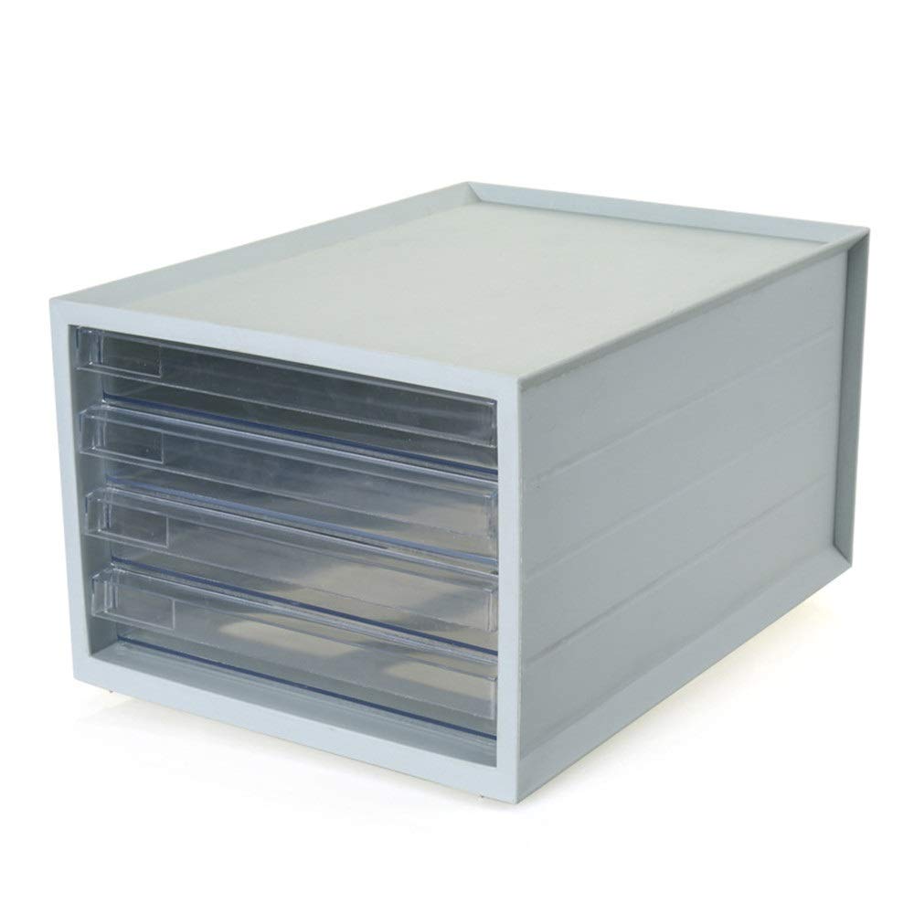 Portable 4-Drawer File Cabinet - Light Green Desk Organizer with Storage Rack (37.7x27.5x21cm) for Home Office, Bedroom, School & Living Room Organization