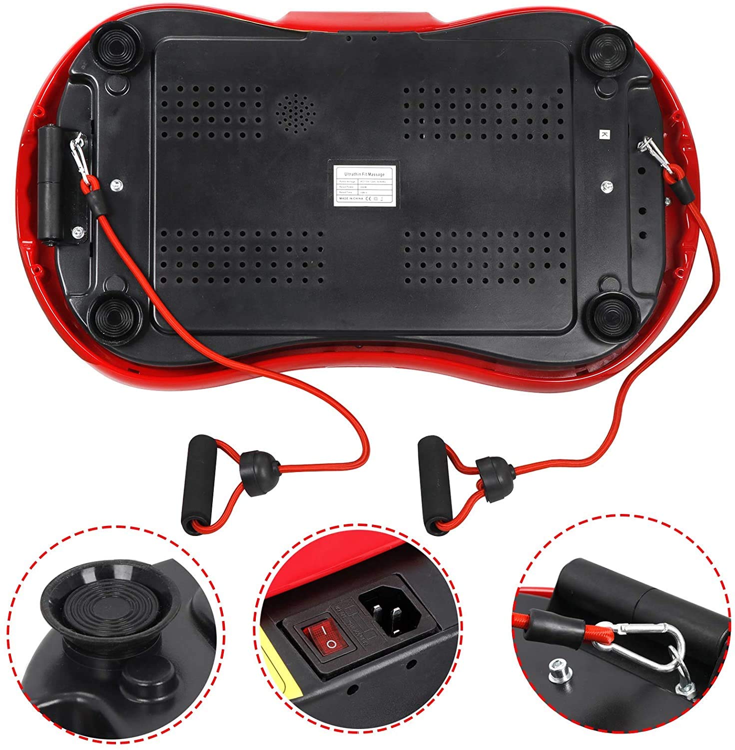 HomGarden Vibration Platform Machine - Bluetooth Vibration Plate for Full Body Workout, Weight Loss & Massage | Home Gym Fitness Equipment for Toning & Recovery