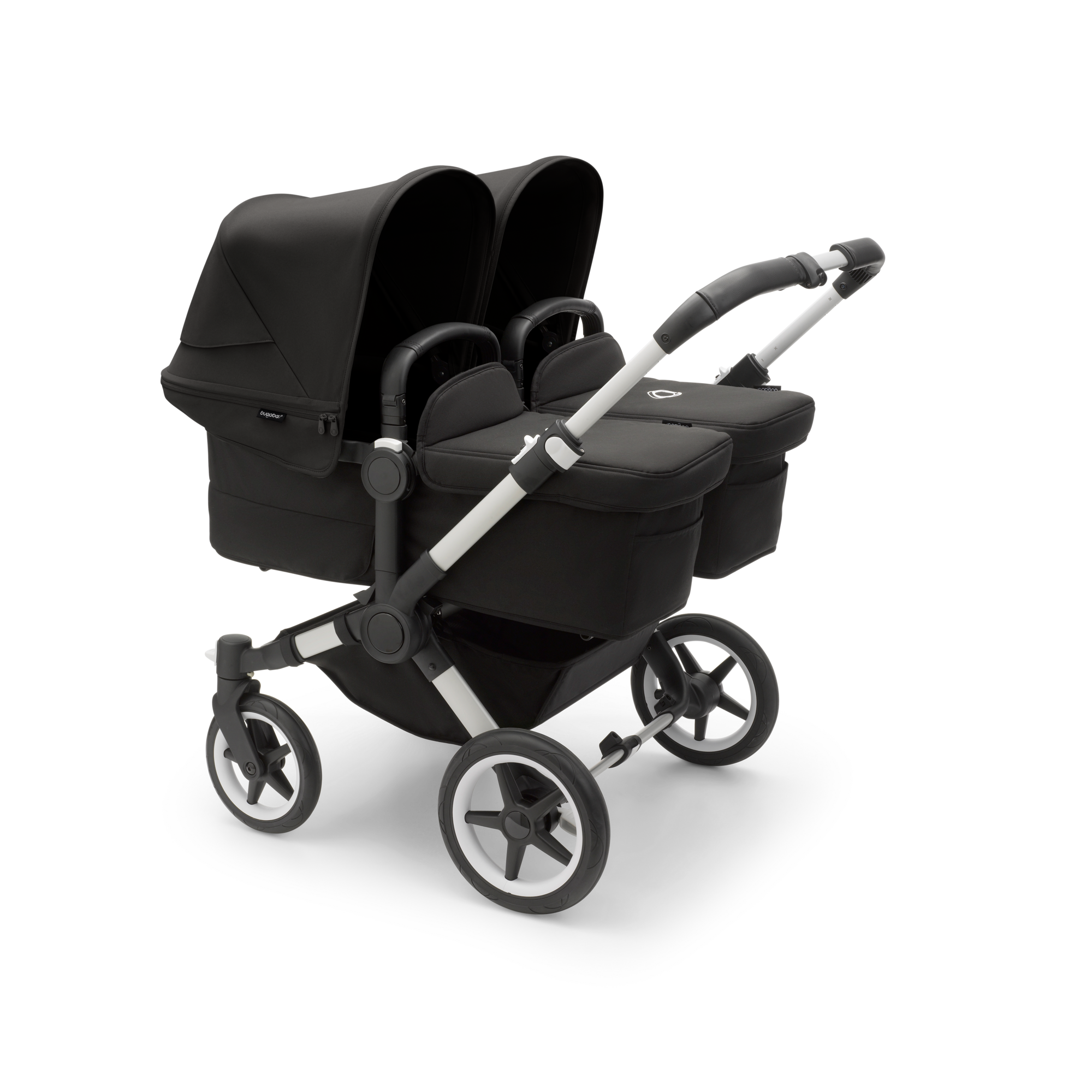 Bugaboo Donkey 5 Twin Double Stroller Complete Set with 2 Seats & 2 Bassinets - Premium Side-by-Side Baby Stroller for Twins - Perfect for City Walks, Shopping & Family Outings