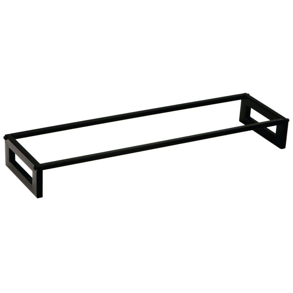 45cm Narrow Pantry Shelf Top Rail - Matte Black Finish for Kitchen Organization & Storage