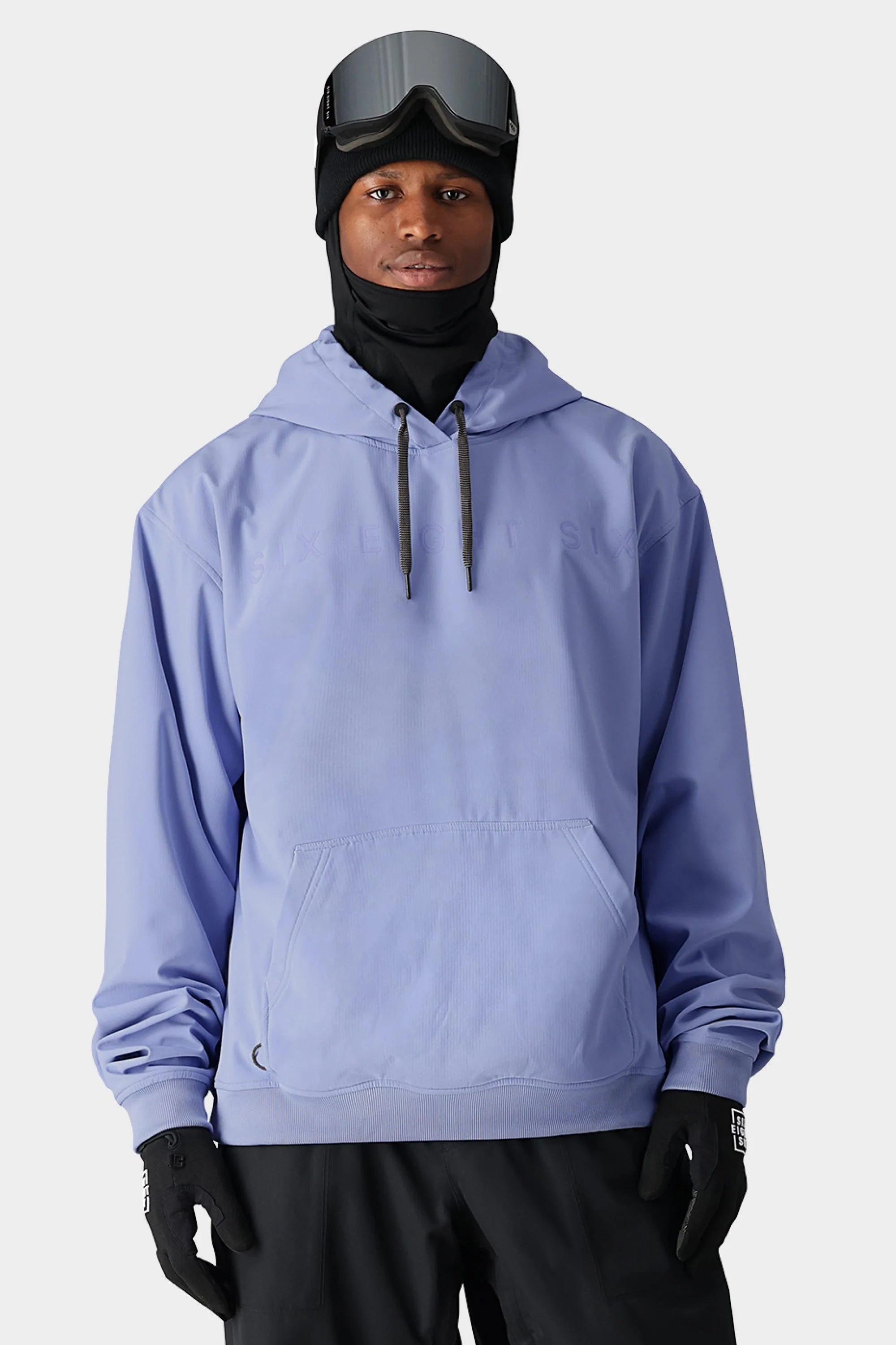 686 Waterproof Team Hoodie 2025 - Purple Impression | All-Weather Performance Jacket for Outdoor Sports & Hiking | Windproof & Breathable Activewear for Men & Women