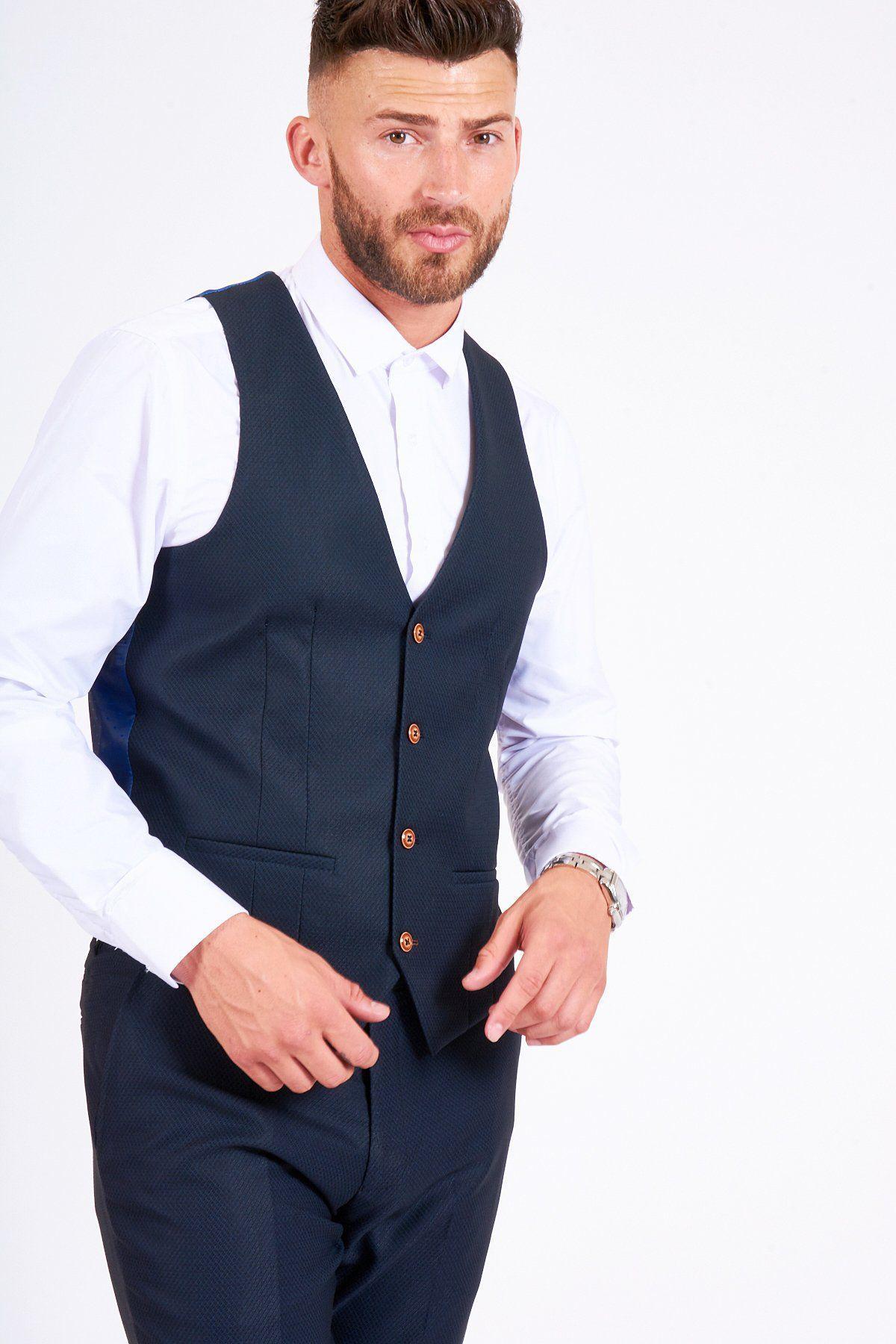 Stylish MAX Navy Suit for Men - Premium Blogger Fashion Inspired by Remus Bujor | Perfect for Business Meetings, Weddings & Formal Events