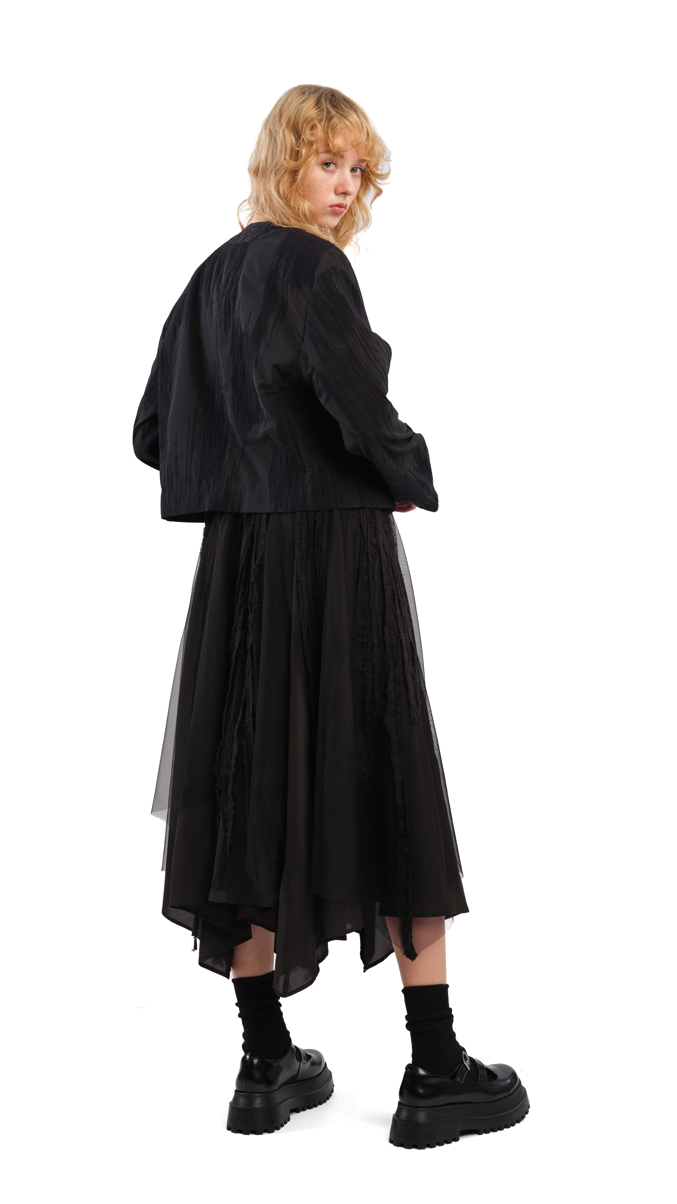 Asymmetric Layer Skirt for Women - Trendy High-Low Hem Flowy Midi Skirt | Perfect for Casual Outfits, Date Nights & Summer Vacations