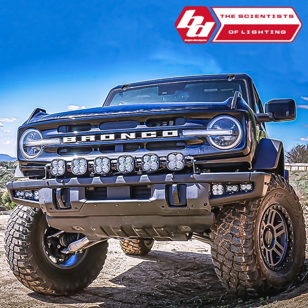 2021-2024 Ford Bronco Baja Designs 6 XL Linkable LED Light Kit - Off-Road Lighting for Adventure & Night Driving