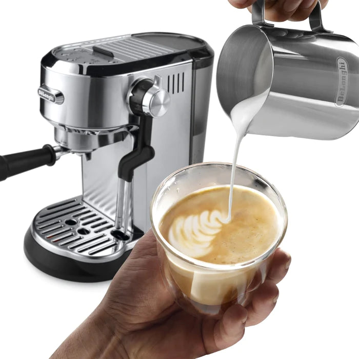 De'Longhi Dedica Maestro Plus EC950M Espresso Machine with Cappuccino Maker - Perfect for Home Baristas & Coffee Lovers - Ideal for Kitchens, Offices & Gifts