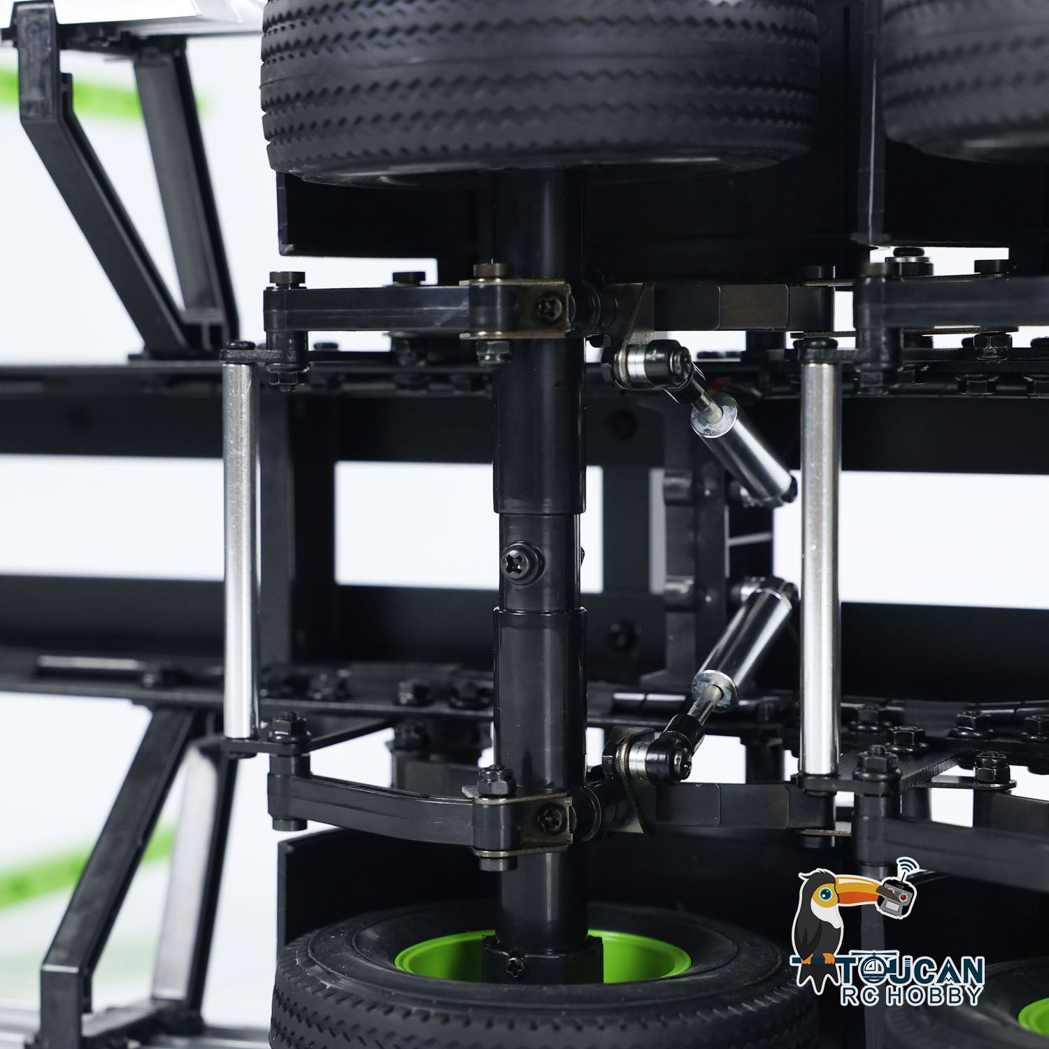 1/14 Scale Toucan Logging Truck Trailer - DIY RC Model Kit for TAMIYA Tractor - Perfect for Hobbyists, Collectors & RC Enthusiasts (Forestry Simulation, Off-Road Play)